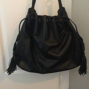 Lauren by Ralph Lauren black leather handbag